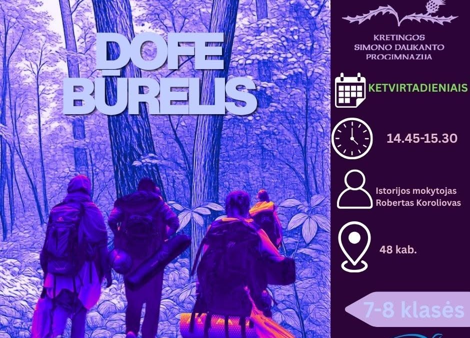 Dalijamės informacija apie 2026–2027 mokslo metais Progimnazijoje 5–8 klasių mokiniams siūlomas neformaliojo vaikų švietimo veiklas